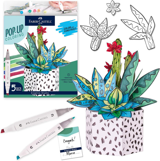 Pop-Up Coloring Succulent