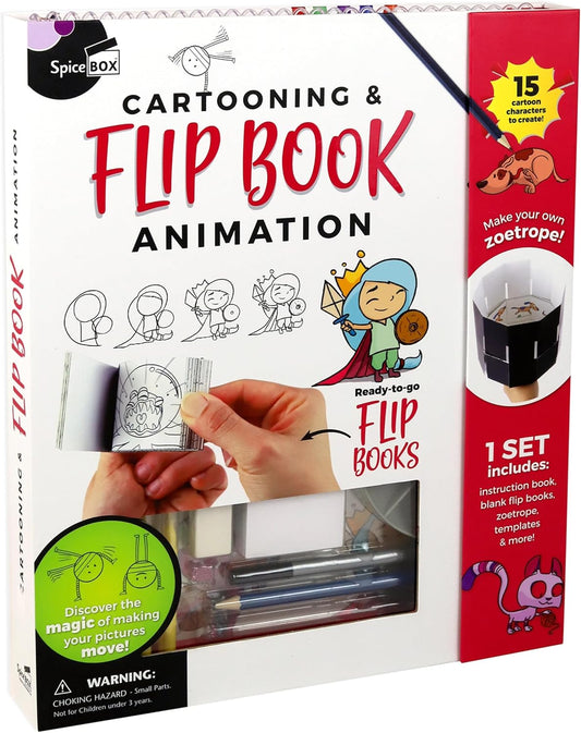 Cartooning & Flip Book Animation  (15 cartoon characters to create)