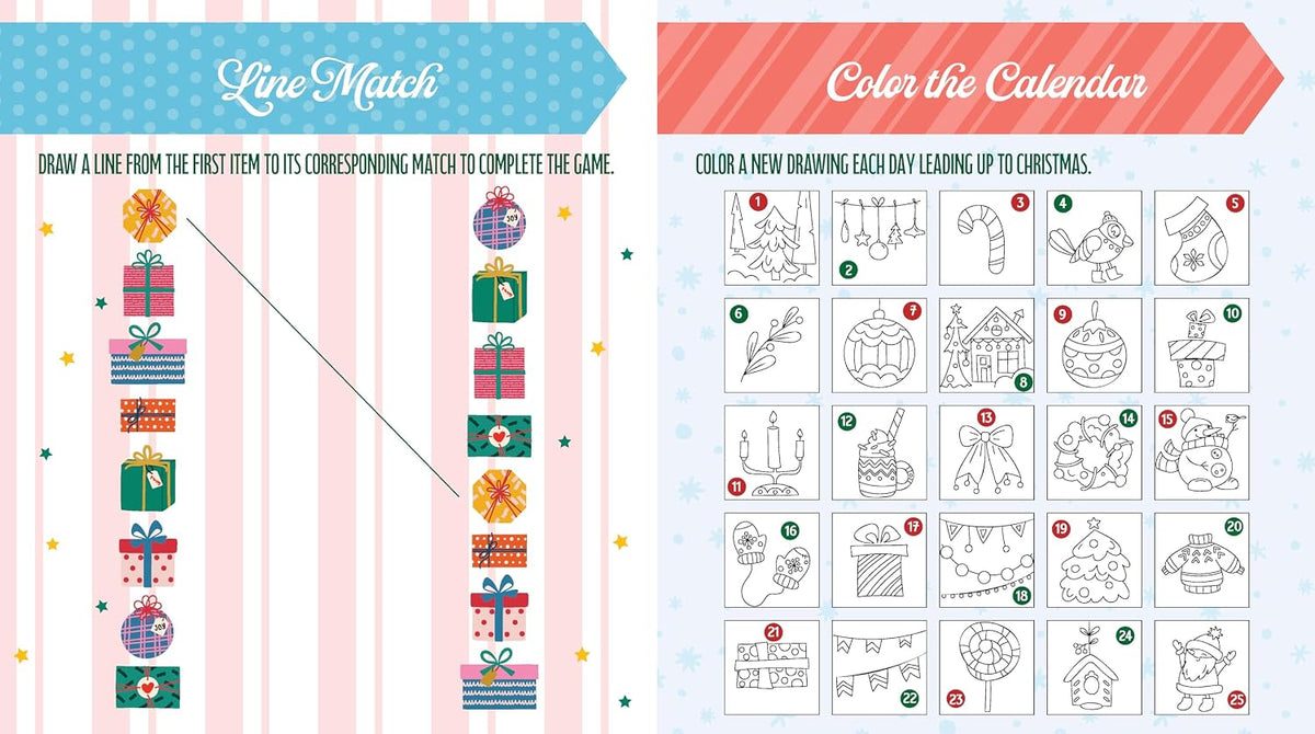 A Very Merry Christmas Sticker, Color, & Activity Book