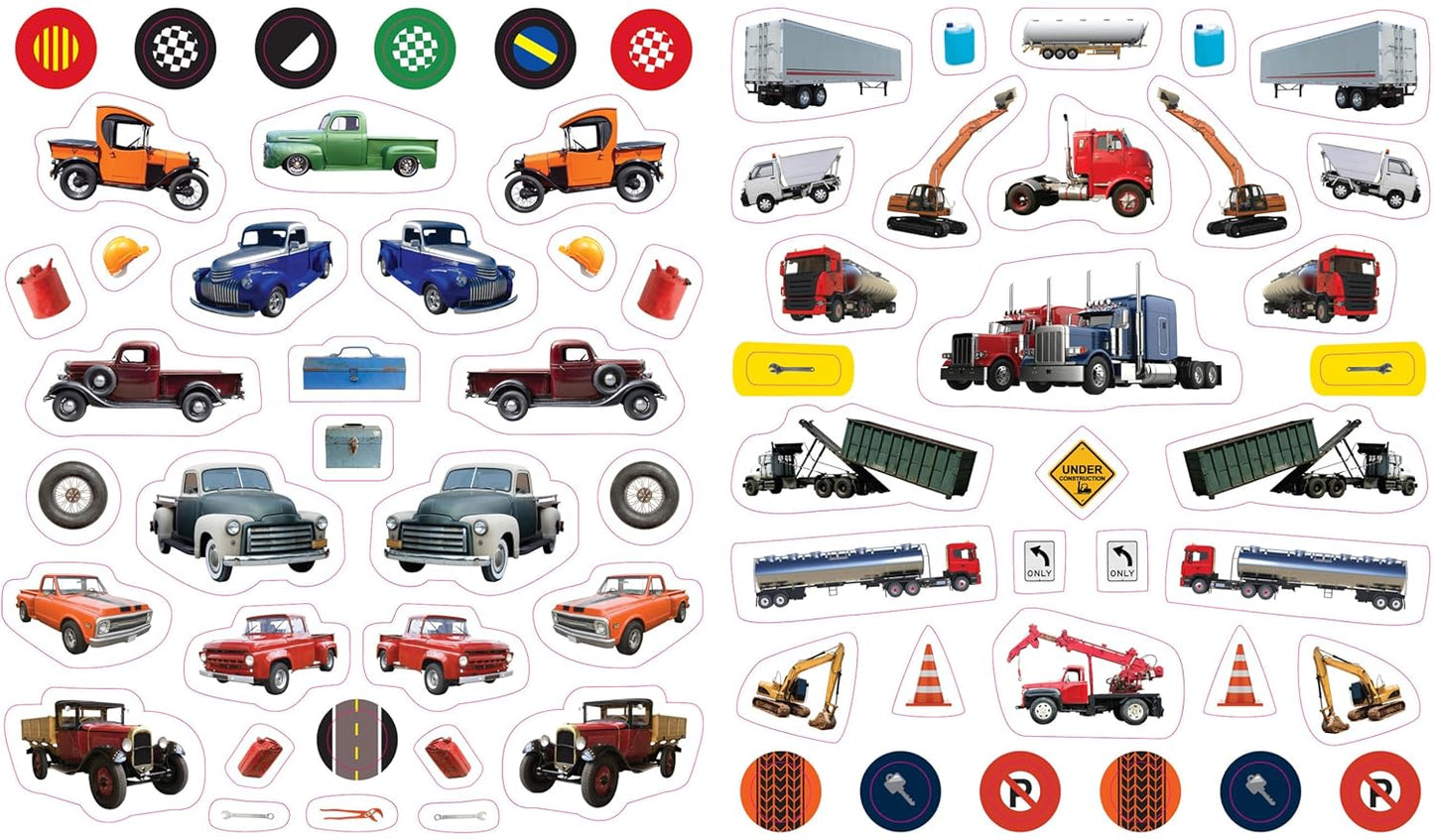 Eyelike Trucks Reusable Sticker Book
