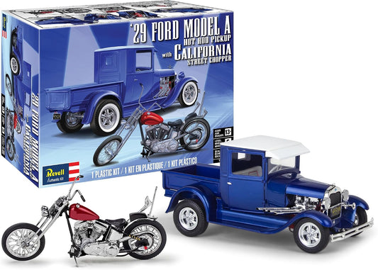 Ford Model A Hot Rod with California Street Chopper 1/25