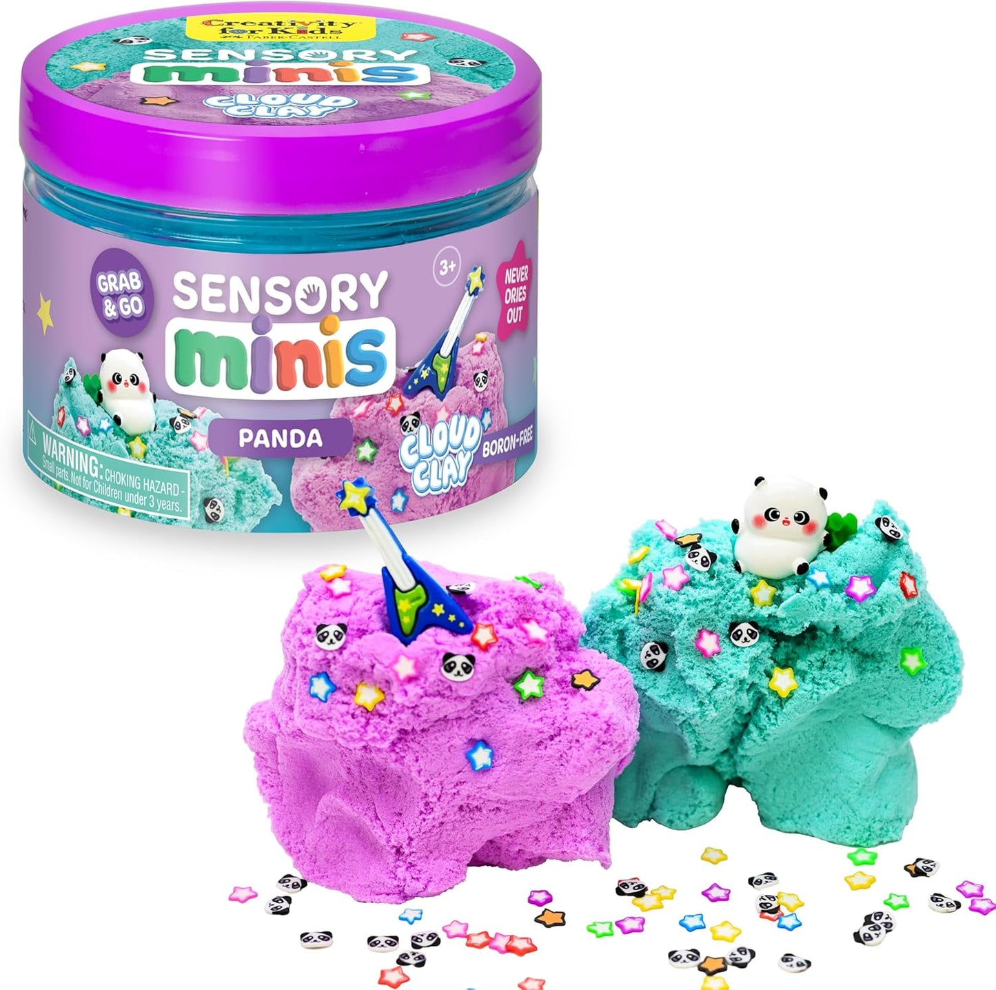 Sensory Minis Cloud Clay Panda