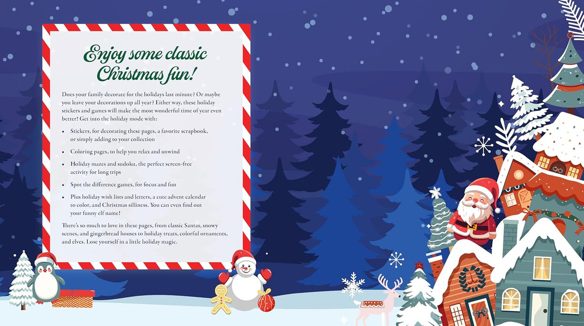 A Very Merry Christmas Sticker, Color, & Activity Book