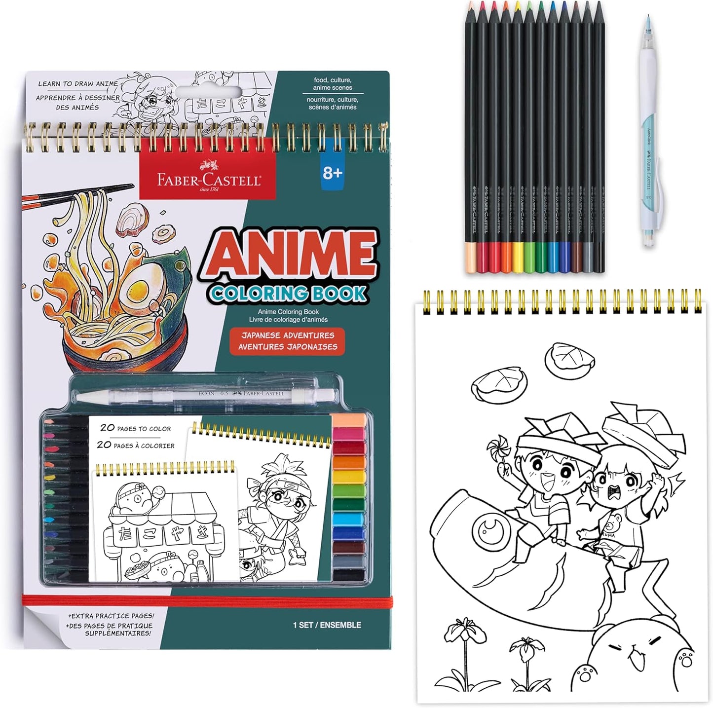 Anime Coloring Book Japanese Adventures