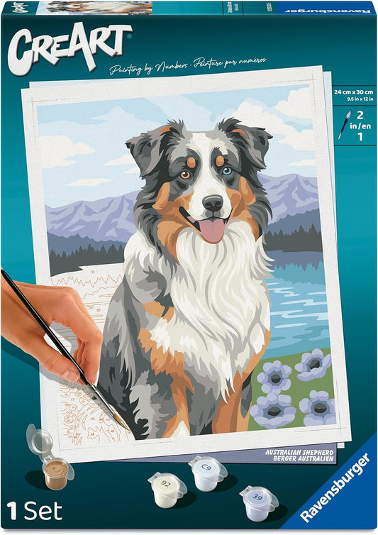CreArt Australian Shepherd 9.5X12"