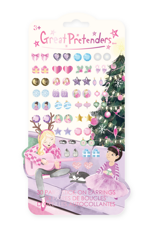 Holiday Sticker Earrings 30 pairs