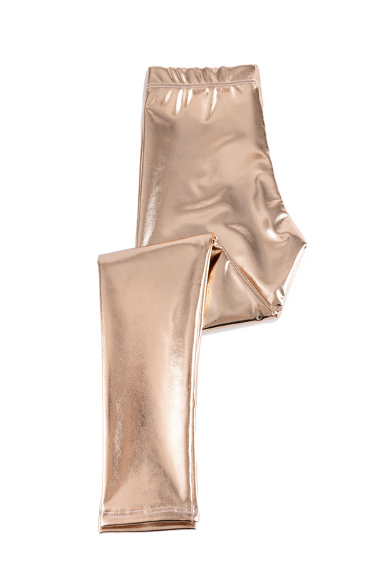 Love Life Leggings, Metallic Size 5-6