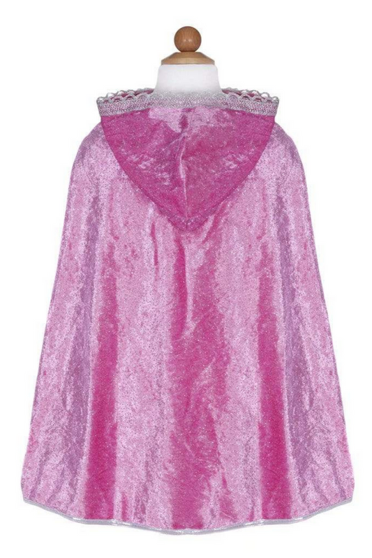 Diamond Sparkle Cape Dark Pink Size 3-4