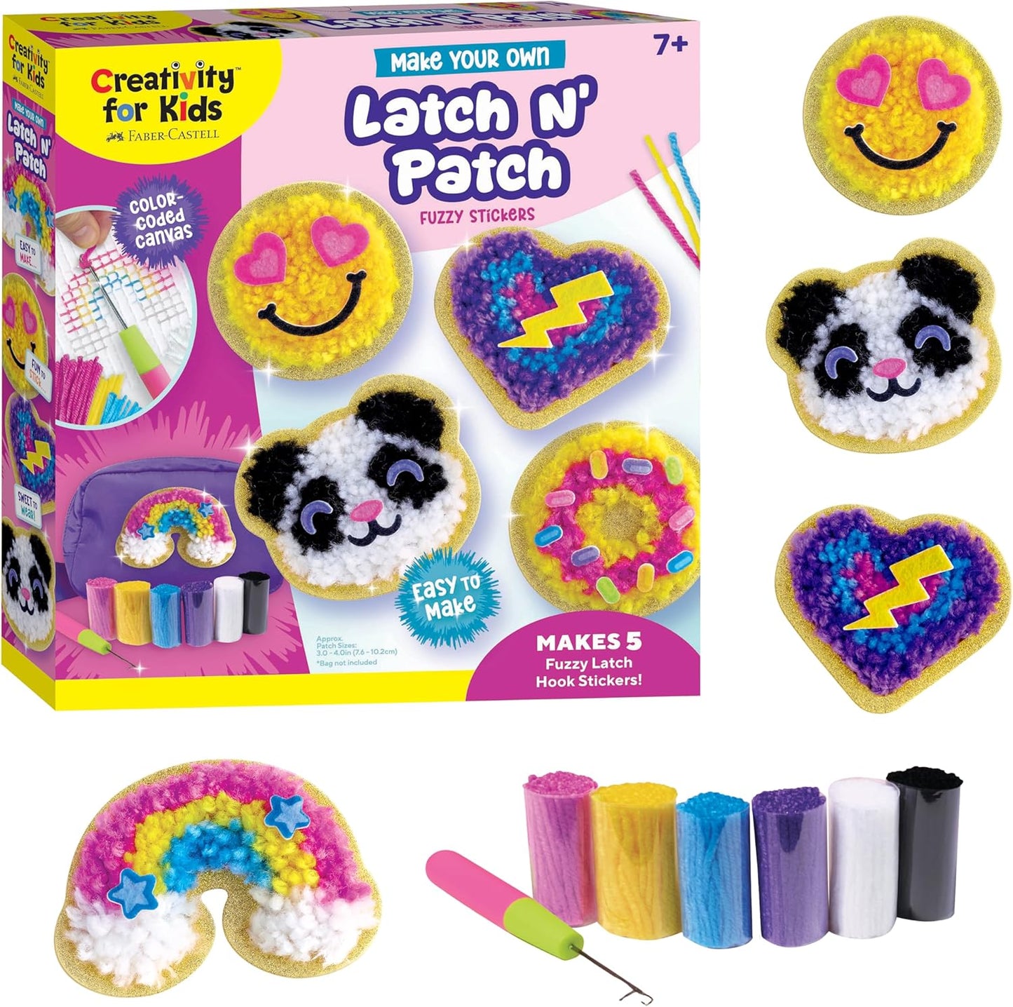 Latch N' Patch Fuzzy Stickers