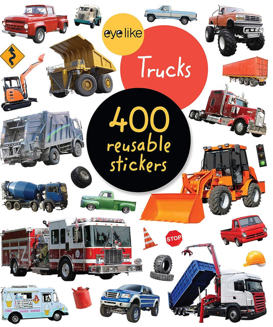 Eyelike Trucks Reusable Sticker Book