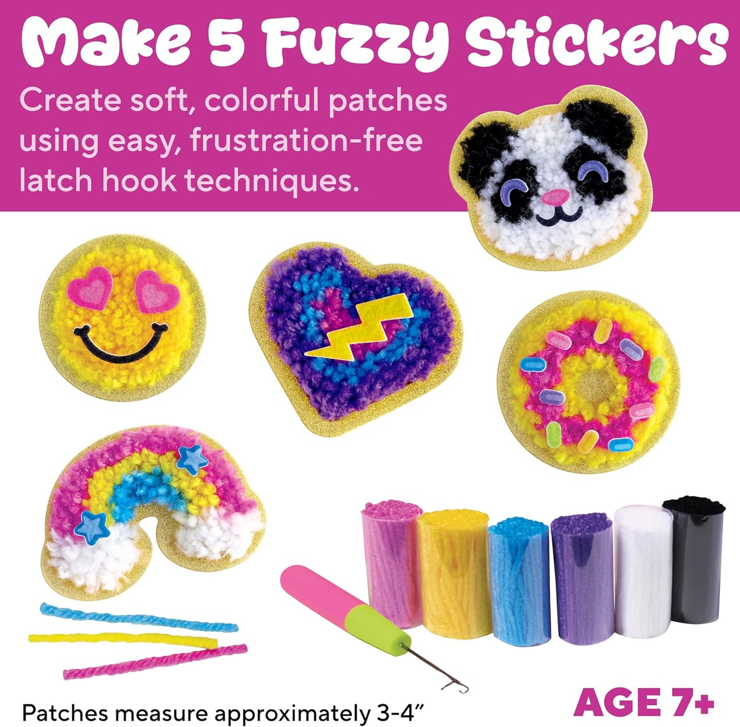 Latch N' Patch Fuzzy Stickers