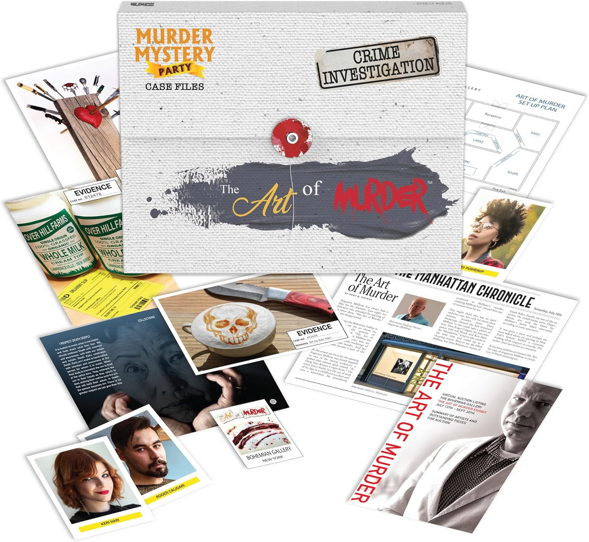 Murder Mystery Party-Case Files - The Art of Murder