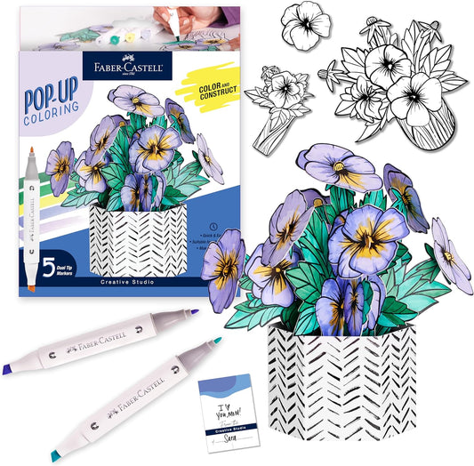 Pop-Up Coloring Pansy