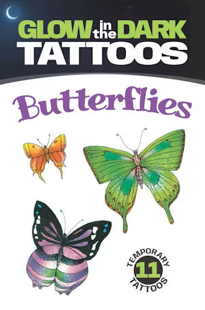 Glow-in-the-Dark Butterflies Tattoos