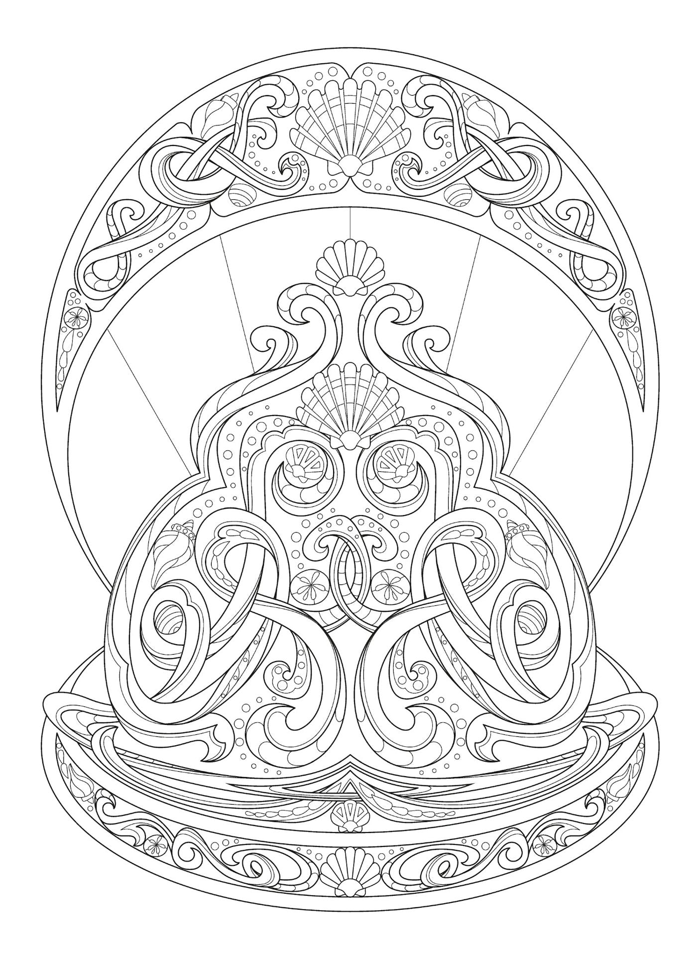 Celtic Nature Designs Coloring Book