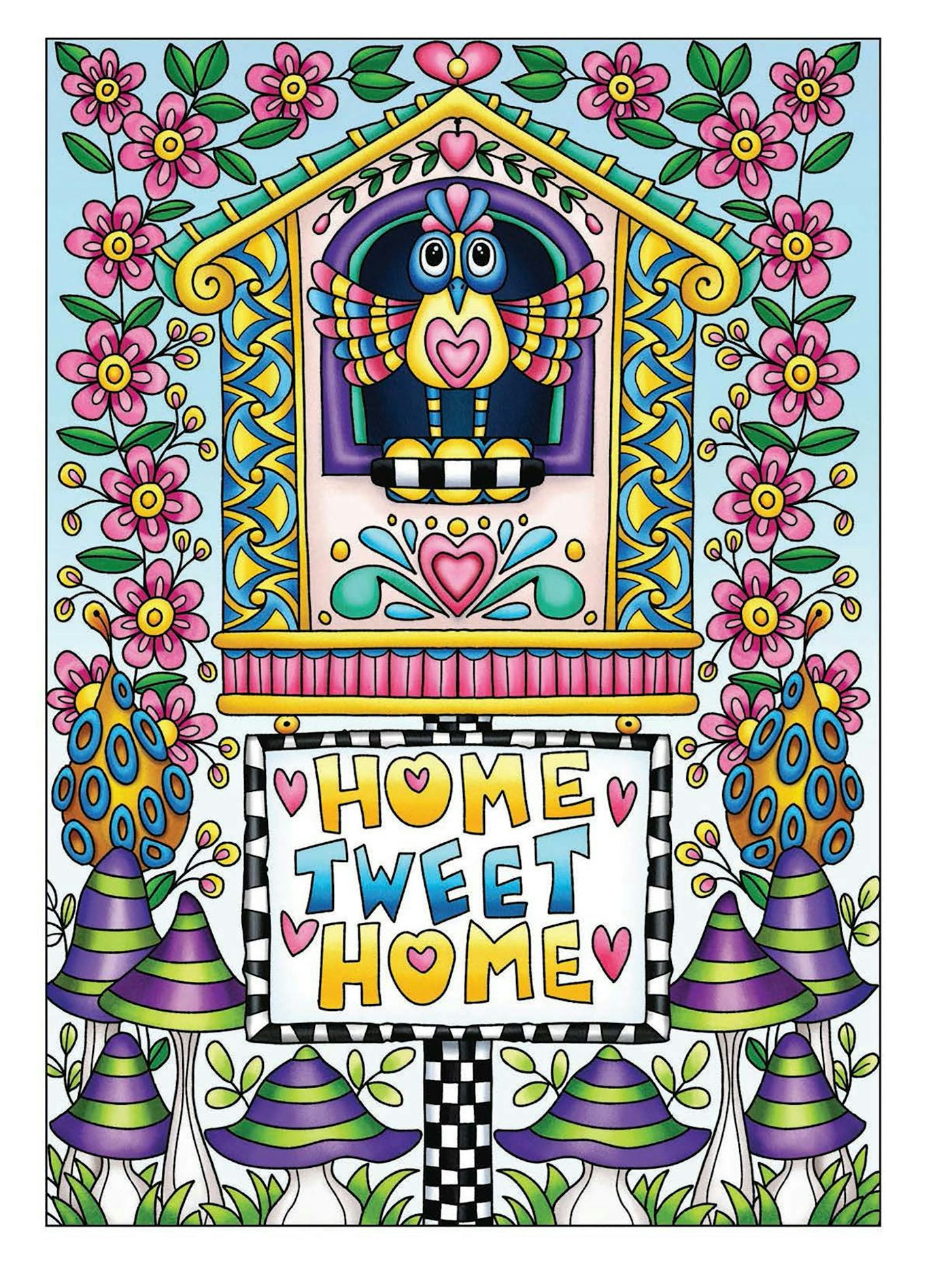 Fanciful Birds Coloring Book