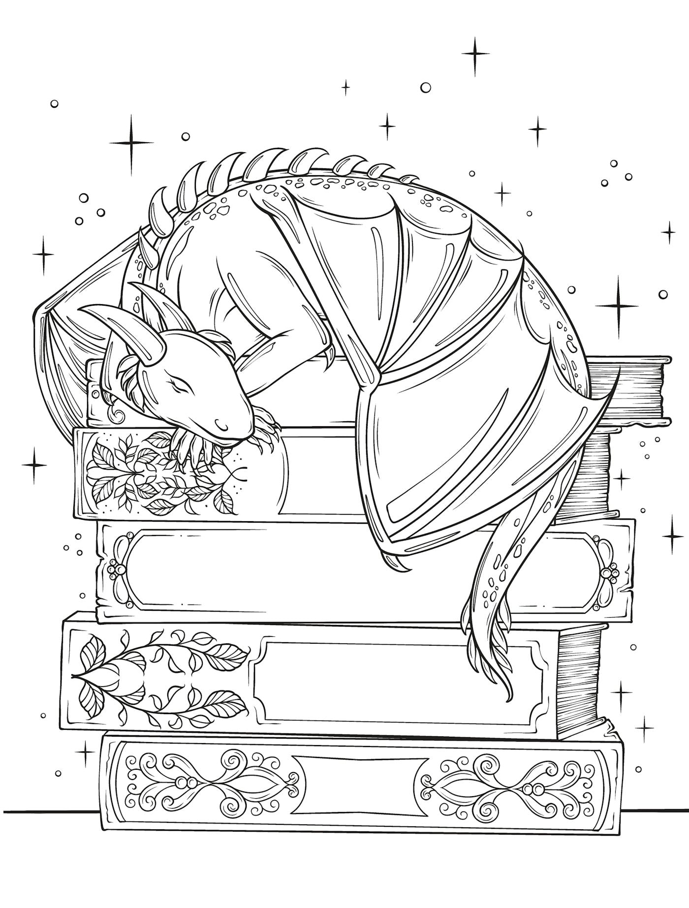 Romantasy A Coloring Book