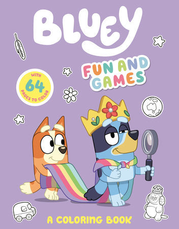Bluey Fan and Games Coloring Book
