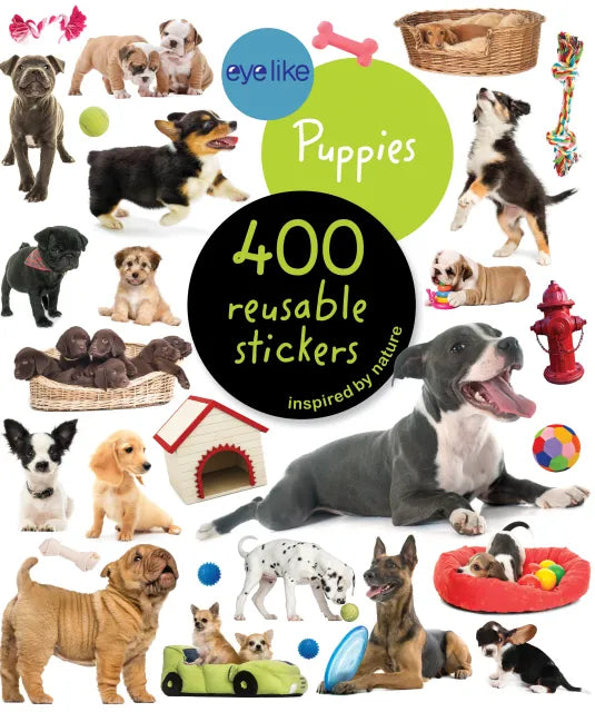 Eye Like Puppies Reusable Sticker Book