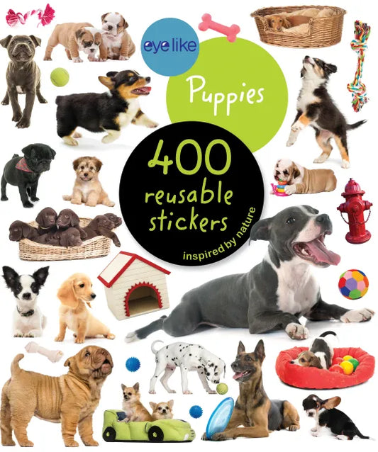 Eye Like Puppies Reusable Sticker Book