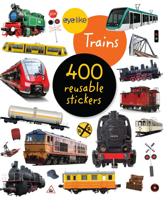 Eyelike Trains - 400 reusable stickers