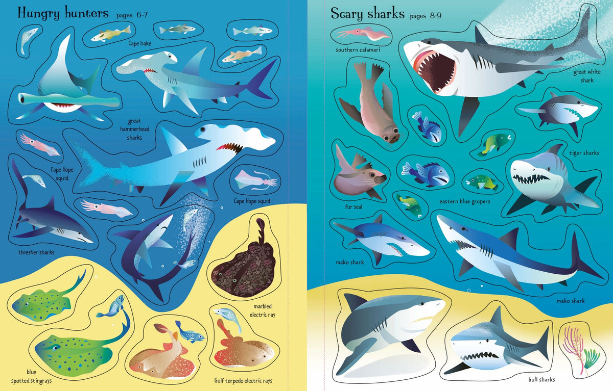 First Sticker Book Sharks & Rays