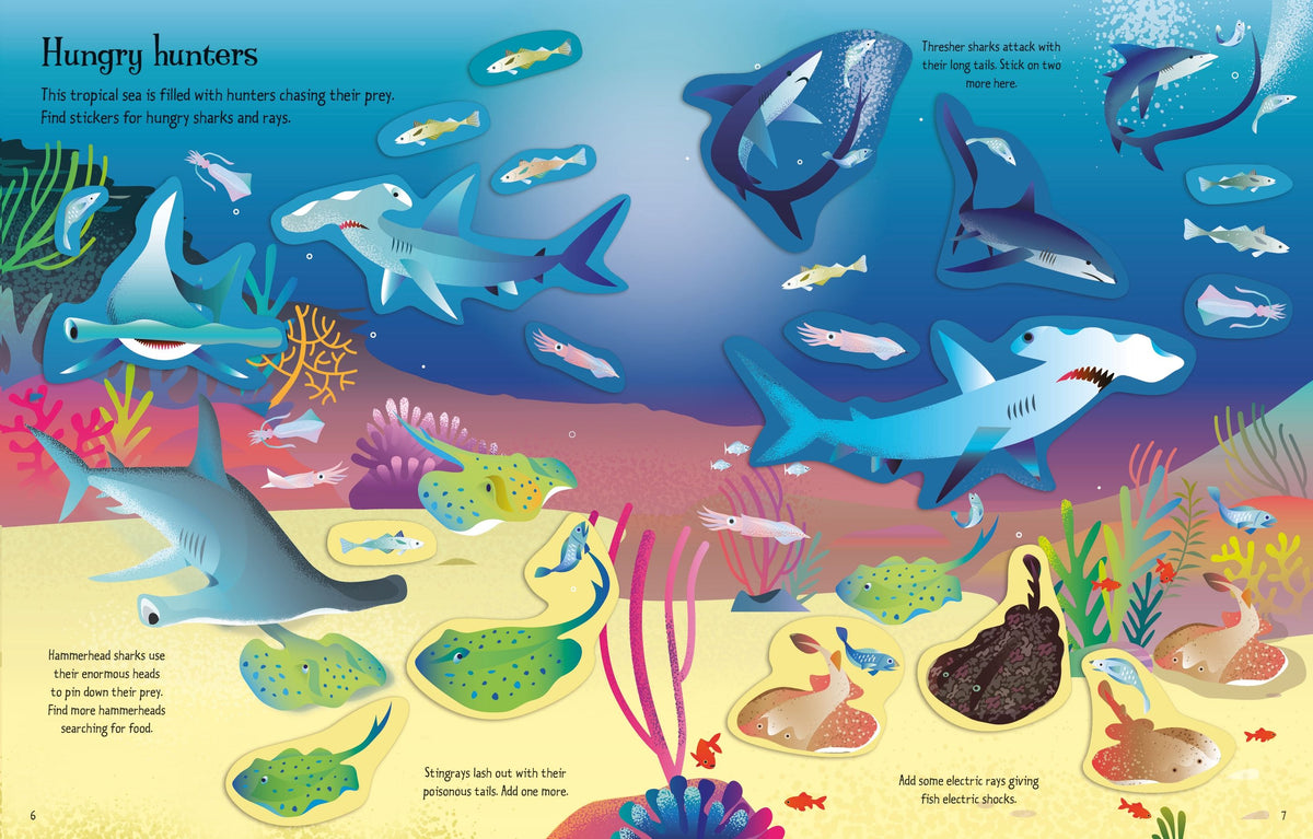 First Sticker Book Sharks & Rays