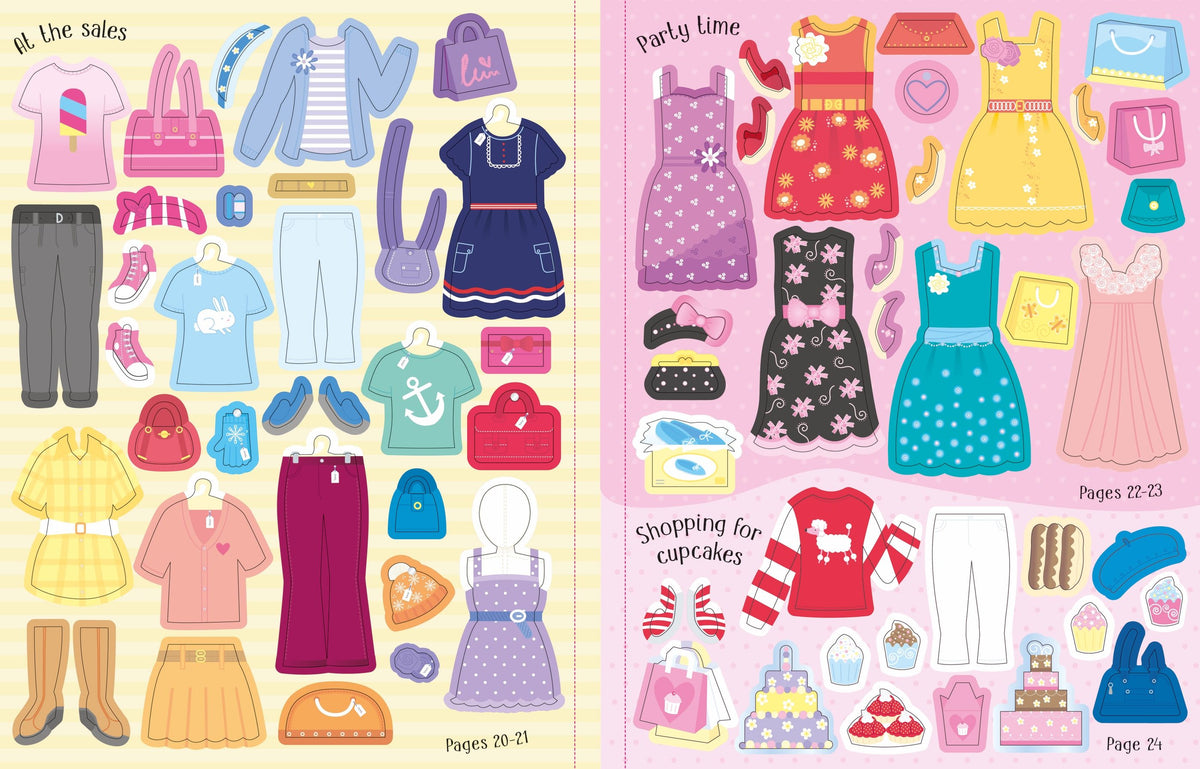 Sticker Dolly Dressing Shopping