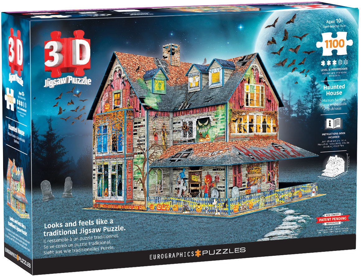 3D Jigsaw Puzzle Haunted House 1100pc