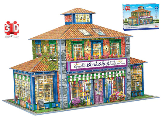 3D Jigsaw Puzzle The Bookshop 1389pc