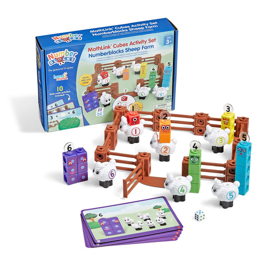 Math Link Cubes - Numberblocks Sheep Farm