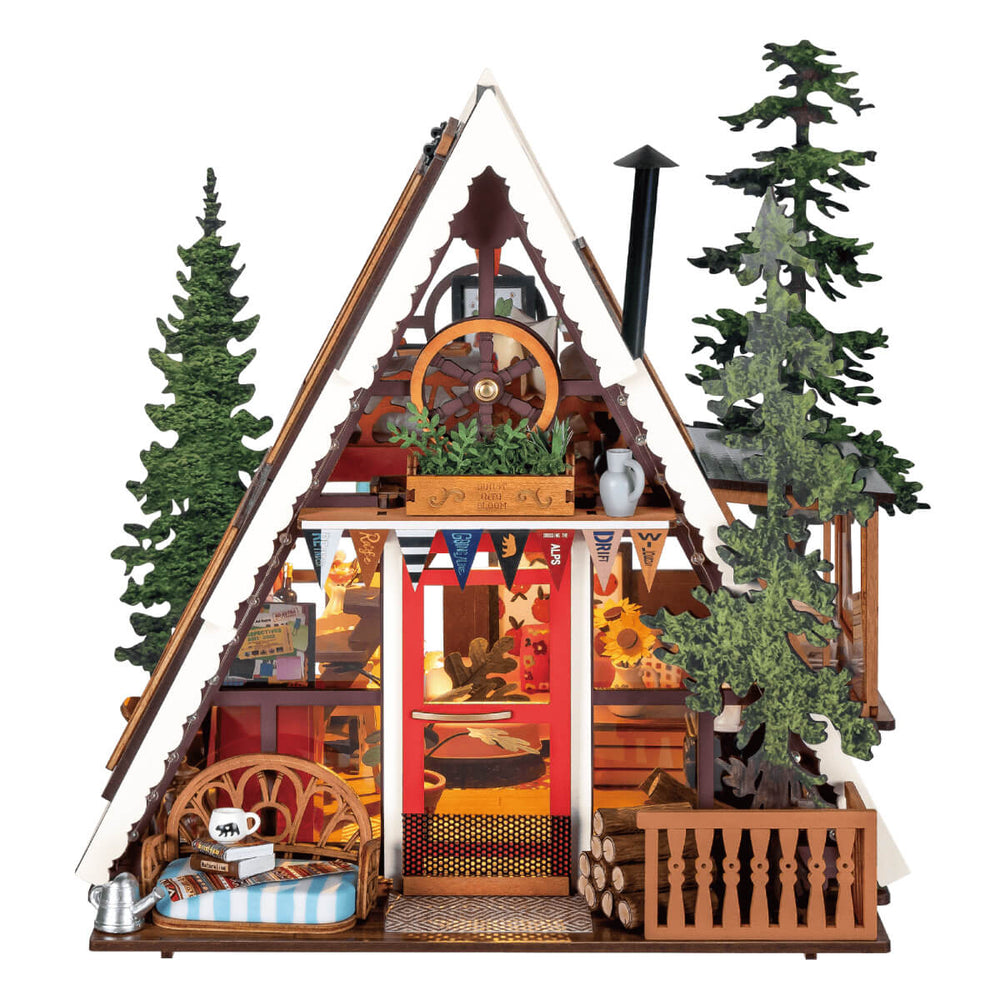 DIY Miniature House A-Frame Cabin