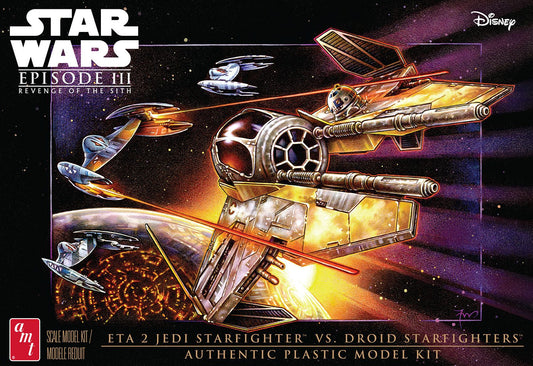 Star Wars 2 Jedi Starfighter vs. Droid Starfighters 1/48