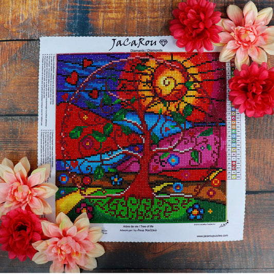 Diamond Tree of Life 12X12"