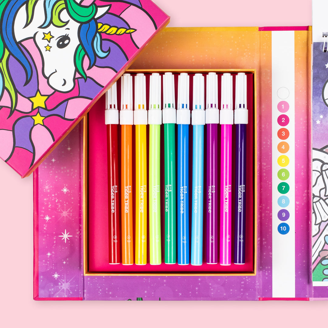 Colour by Numbers Unicorn Dreaming