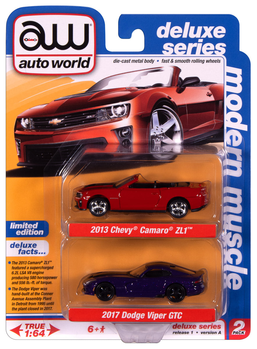 Chevy Camaro ZL1 2013 & Dodge Viper GTC 2017 1/64