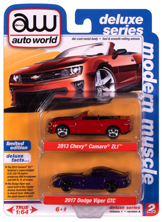 Chevy Camaro ZL1 2013 & Dodge Viper GTC 2017 1/64