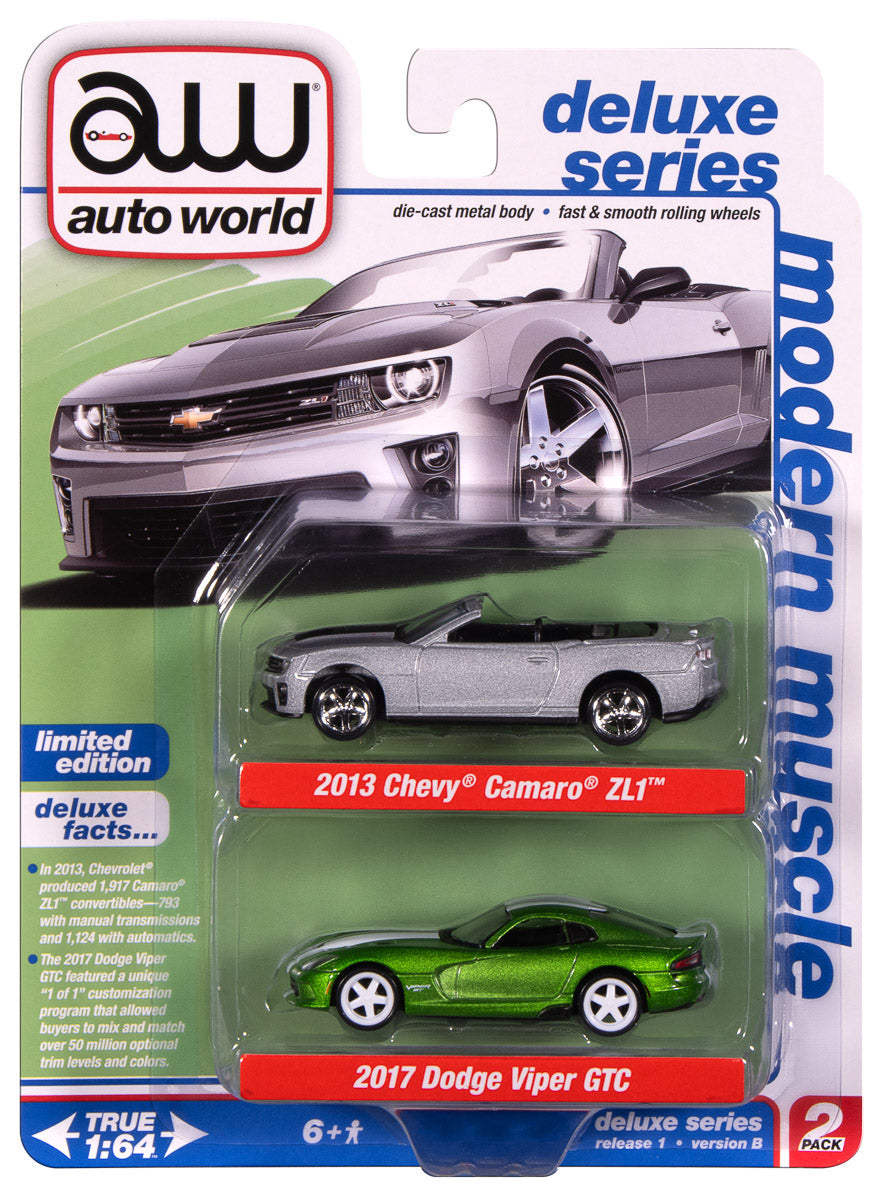 Chevy Camaro ZL1 2013 & Dodge Viper GTC 2017 1/64