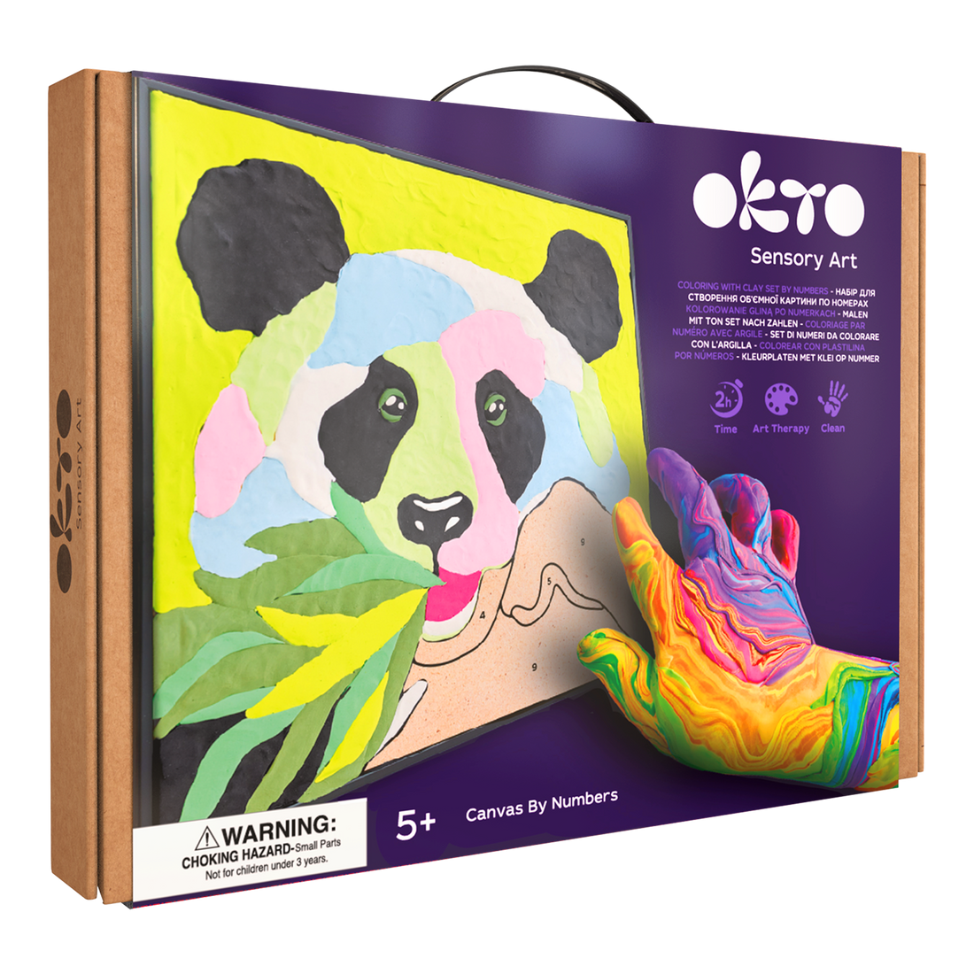 Oktoclay & Painting Kit By Numbers Panda