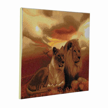 DIY Crystal Art Kit - Lions of the Savannah