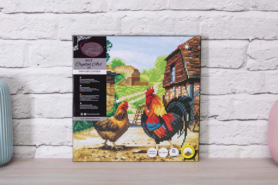 Crystal Art Framed Canvas Kit - Farm 30 x 30cm