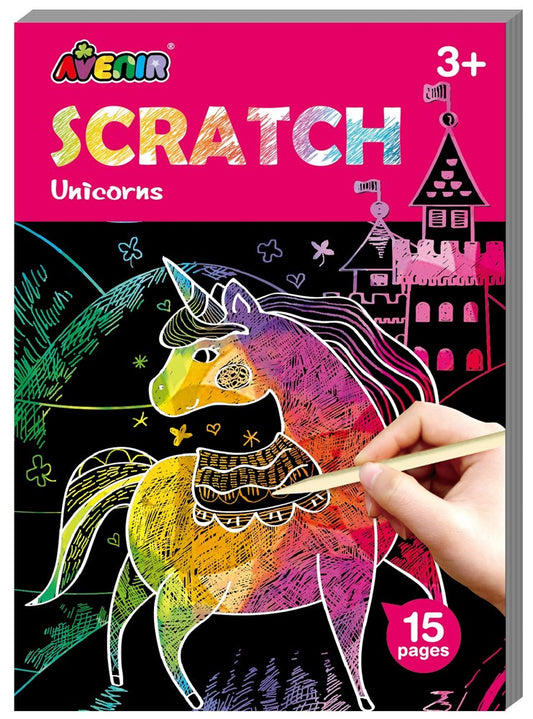 Mini Scratch Book Unicorns