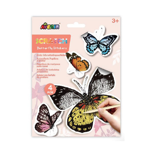 Scratch Butterfly Stickers