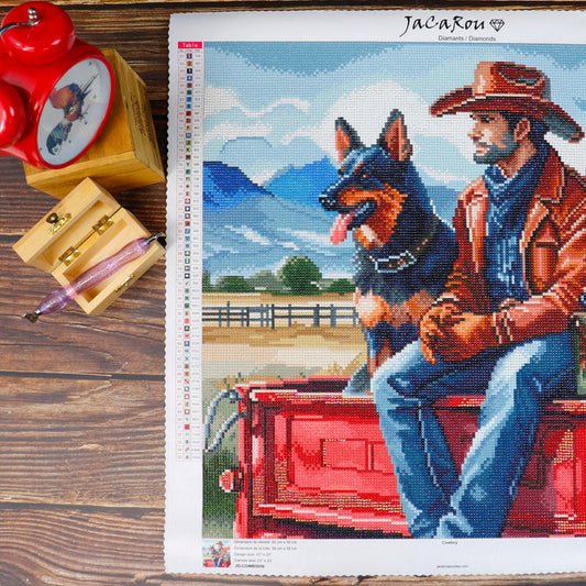 Diamonds Cowboy 20X20"