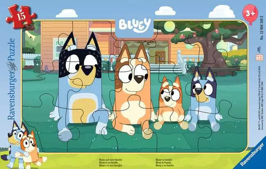 Bluey & Family 15pc tray puzzle