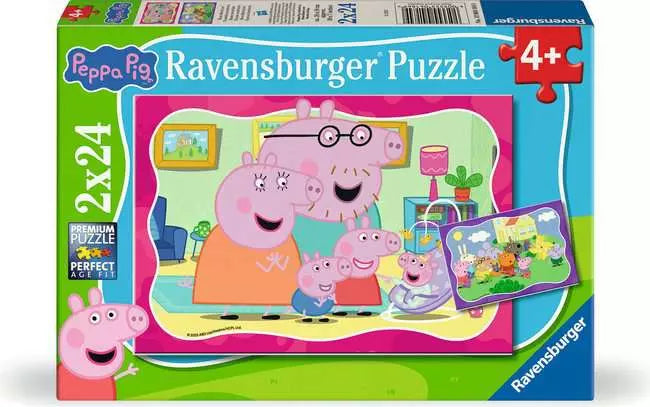 Peppa Pig New Adventures 2x24pc jigsaw puzzles
