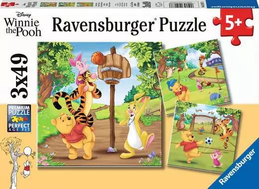 Winnie the Pooh Sports Day 3X49pc