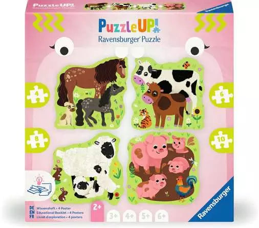 Puzzle Up! Farm Animals 4,6,8,10pc