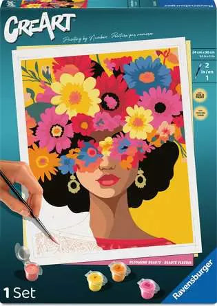 CreArt Blooming Beauty 9.5X12" Paint by Number
