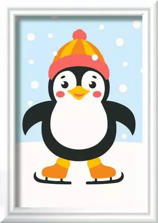 CreArt Penguin in Snow 3X5"